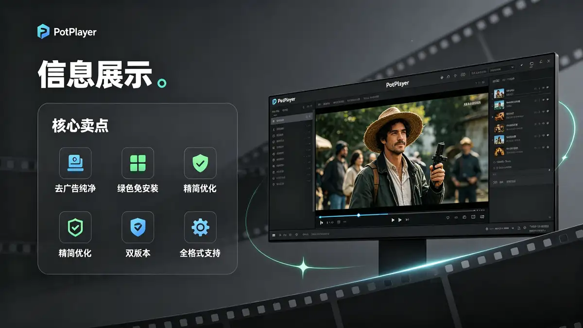 <a href='https://520zyw.com/tag/potplayer'>PotPlayer</a> v1.7.22977 1.7.22947 Beta 去广告精简绿色版 (1)