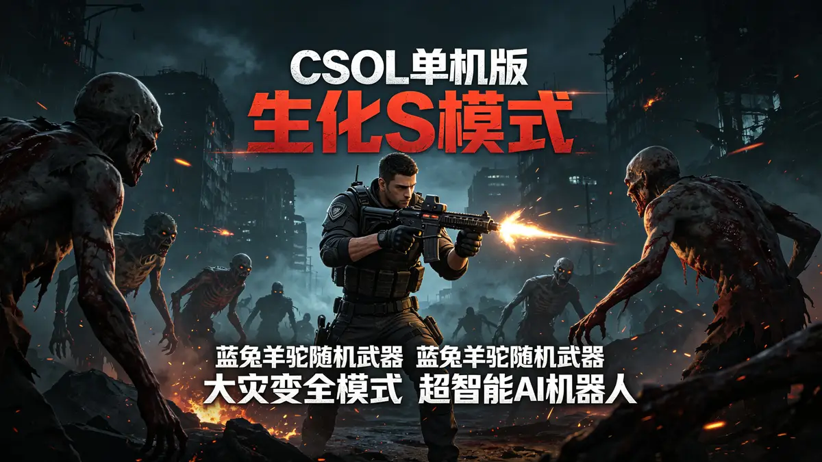 CSOL 单机版 蓝兔羊驼随机武器生化 S 模式大灾变全模式 超智能 AI 机器人