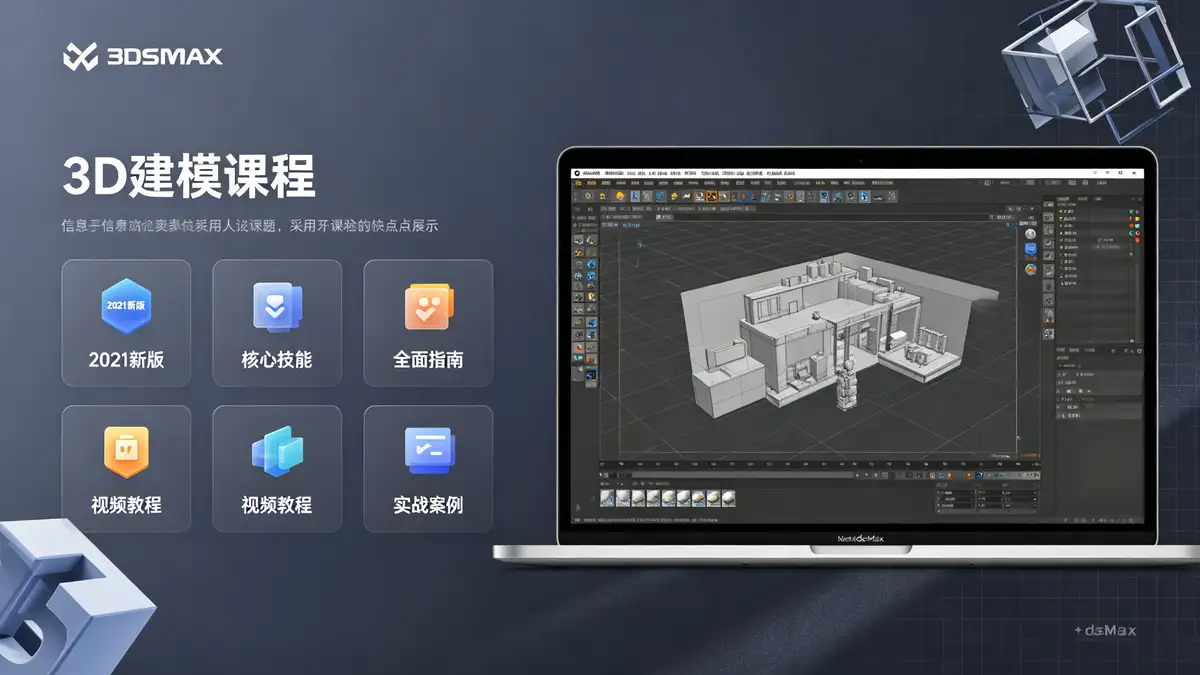 3dsMax 2021核心技能全面指南视频教程