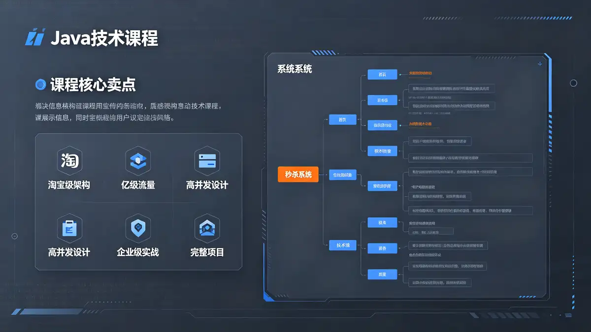 [JAVA教程] 打造比肩淘宝的秒杀架构实战课程 亿级电商秒杀技术架构设计 JAVA企业级实战应用