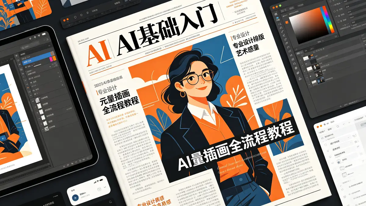 AI基础：界面与矢量插画图形创建全流程教程