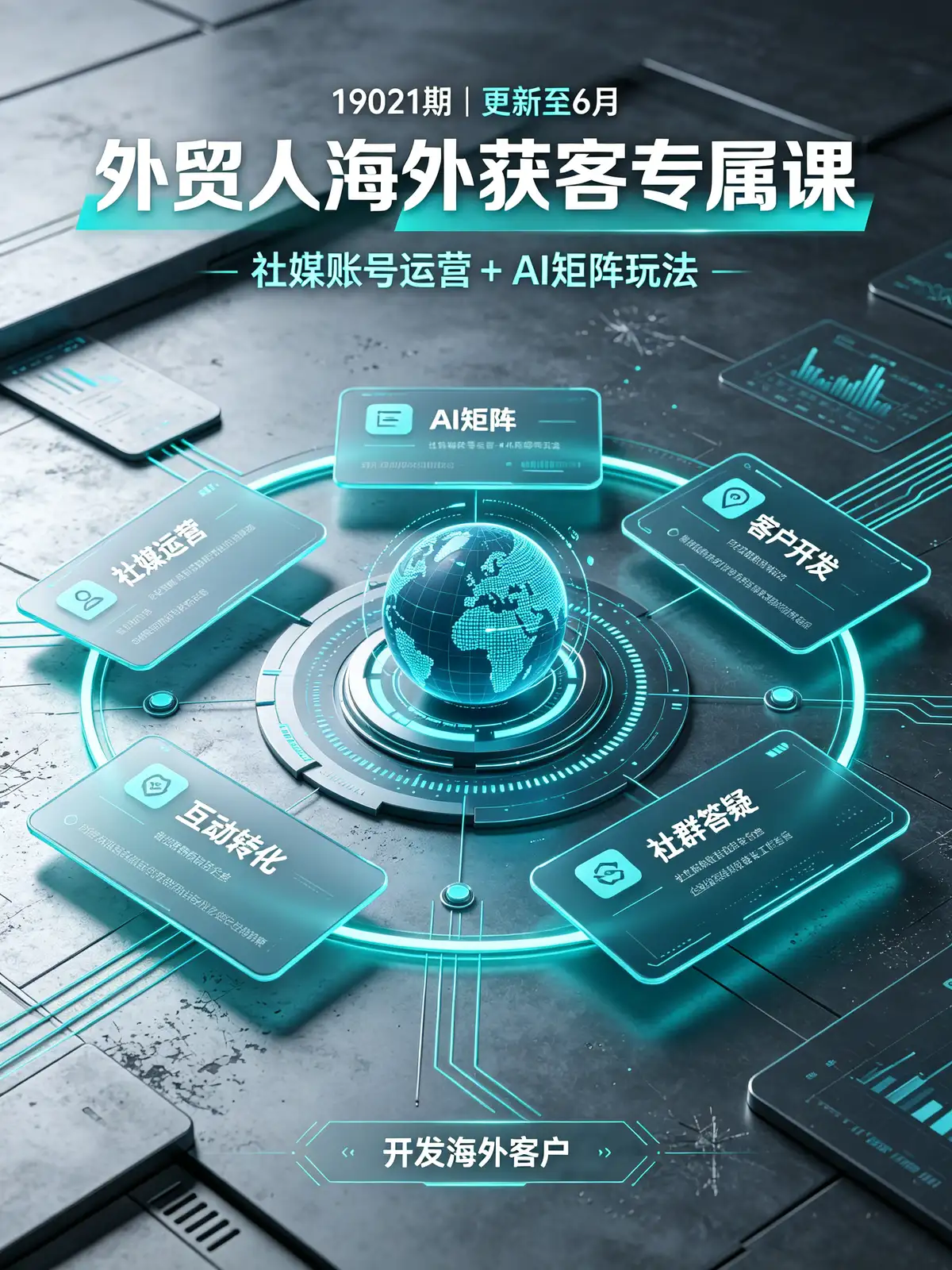 外贸社媒获客,社媒账号搭建,社媒运营,流量截流,外贸短视频,批量引流,AI社媒矩阵,自动化运营,海外客户,订单成交,低成本获客