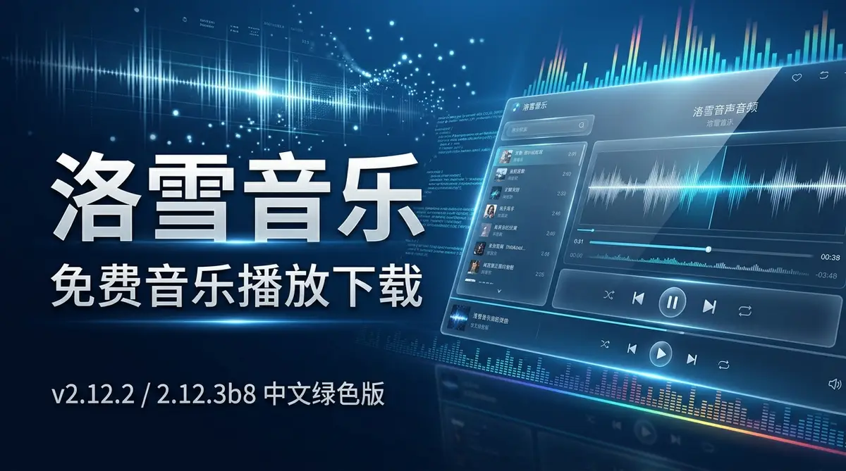 洛雪音乐 免费音乐播放下载 v2.12.2 / 2.12.3b8 中文绿色版插图 洛雪音乐, 音乐播放器, 音乐下载, 开源软件, 全平台, 音源导入, 桌面歌词, 播放列表, 音乐搜索, 绿色版, 免费音乐