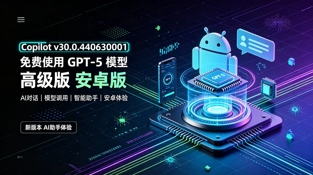 Copilot v30.0.440630001 免费使用 GPT-5 模型 高级版 安卓版插图 Copilot v30.0.440630001, GPT 5, 免费, 安卓版, 高级版, 办公, 学习, 创作, 多轮对话, 语音输入, 文档翻译, 代码解释 (1)