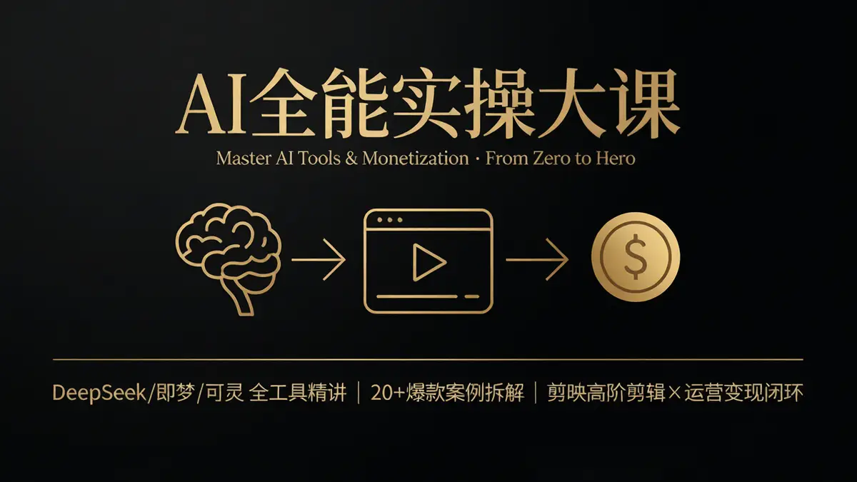 <a href='https://www.sblzyw.com/tag/ai%e5%85%a8%e8%83%bd%e8%af%be'>AI全能课</a>,<a href='https://www.sblzyw.com/tag/deepseek'>deepseek</a>,<a href='https://www.sblzyw.com/tag/%e5%8d%b3%e6%a2%a6'>即梦</a>,<a href='https://www.sblzyw.com/tag/%e5%8f%af%e7%81%b5'>可灵</a>,<a href='https://www.sblzyw.com/tag/%e8%b1%86%e5%8c%85'>豆包</a>,<a href='https://www.sblzyw.com/tag/%e7%9f%ad%e8%a7%86%e9%a2%91'>短视频</a>,<a href='https://www.sblzyw.com/tag/%e5%89%aa%e6%98%a0'>剪映</a>,<a href='https://www.sblzyw.com/tag/%e5%b8%a6%e8%b4%a7%e5%8f%98%e7%8e%b0'>带货变现</a>,<a href='https://www.sblzyw.com/tag/%e6%95%b0%e5%ad%97%e4%ba%ba'>数字人</a>,<a href='https://www.sblzyw.com/tag/%e6%8d%a2%e8%84%b8'>换脸</a>,<a href='https://www.sblzyw.com/tag/%e8%80%81%e7%85%a7%e7%89%87%e4%bf%ae%e5%a4%8d'>老照片修复</a>,<a href='https://www.sblzyw.com/tag/%e8%b4%a6%e5%8f%b7%e6%90%ad%e5%bb%ba'>账号搭建</a>