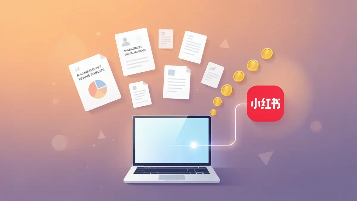 AI小红书虚拟产品实战课:不囤货不露脸,AI搞定80%工作量,一次创作无限售卖