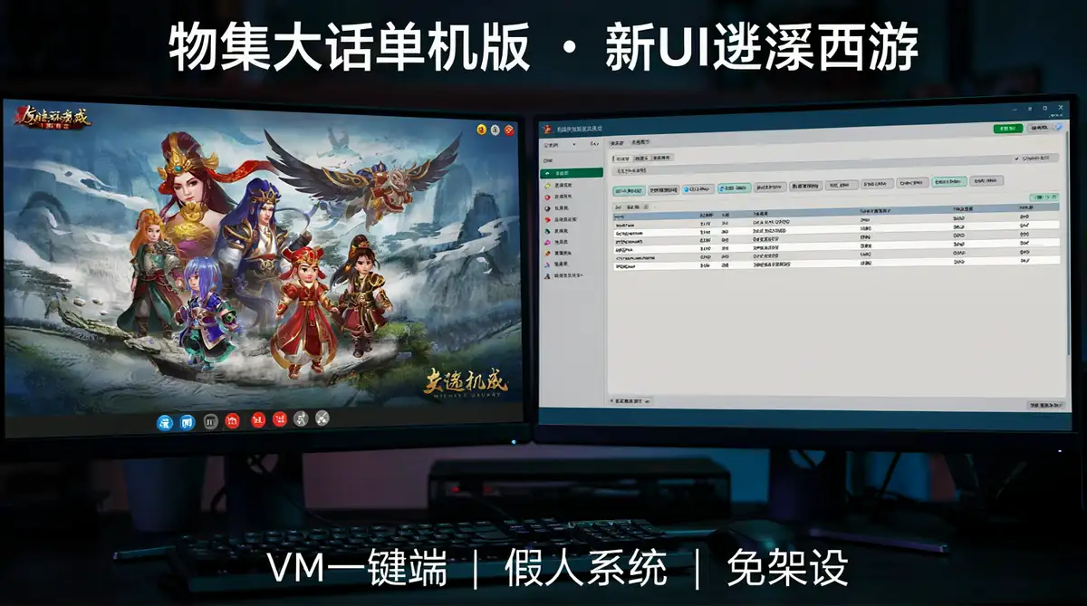物集大话单机版新UI逍遥西游VM一键端搭建与GM后台实战指南