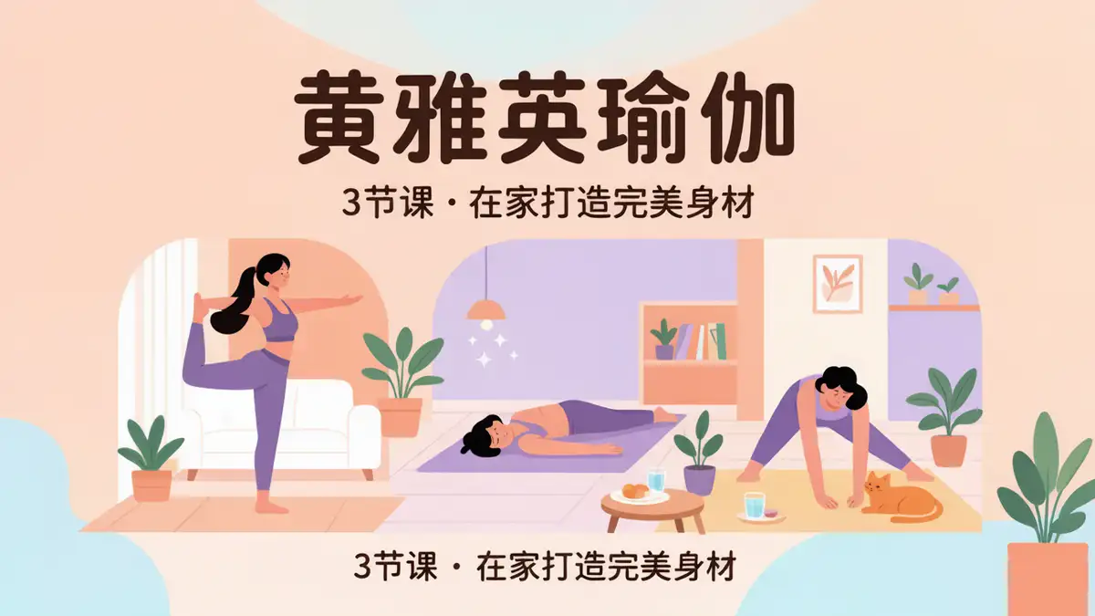 韩国瑜伽女神黄雅英居家瑜伽教程实战指南